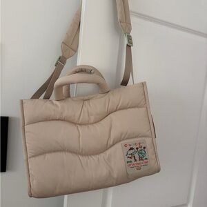 Stylish Beige Women's Laptop Bag